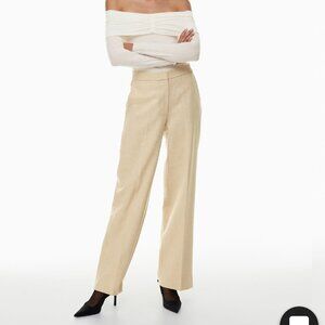 Aritzia Wilfred Alanya Pant Heather Oat Beige, Size 6